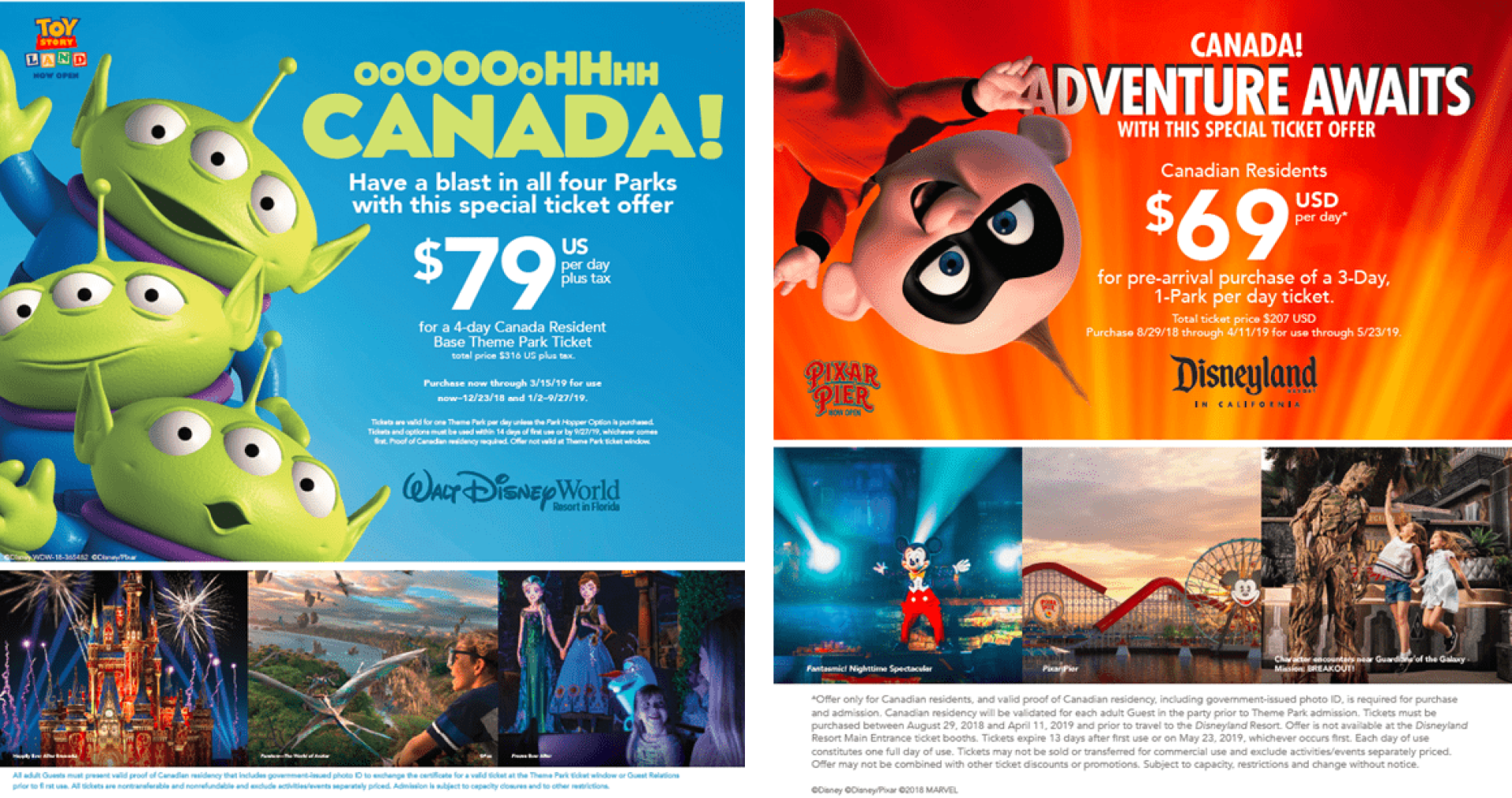 WDW Canadian offer